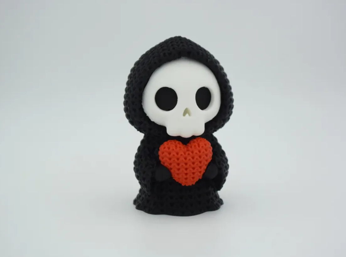 Mini Figura - Parca de corazón Estilo Tejido-2