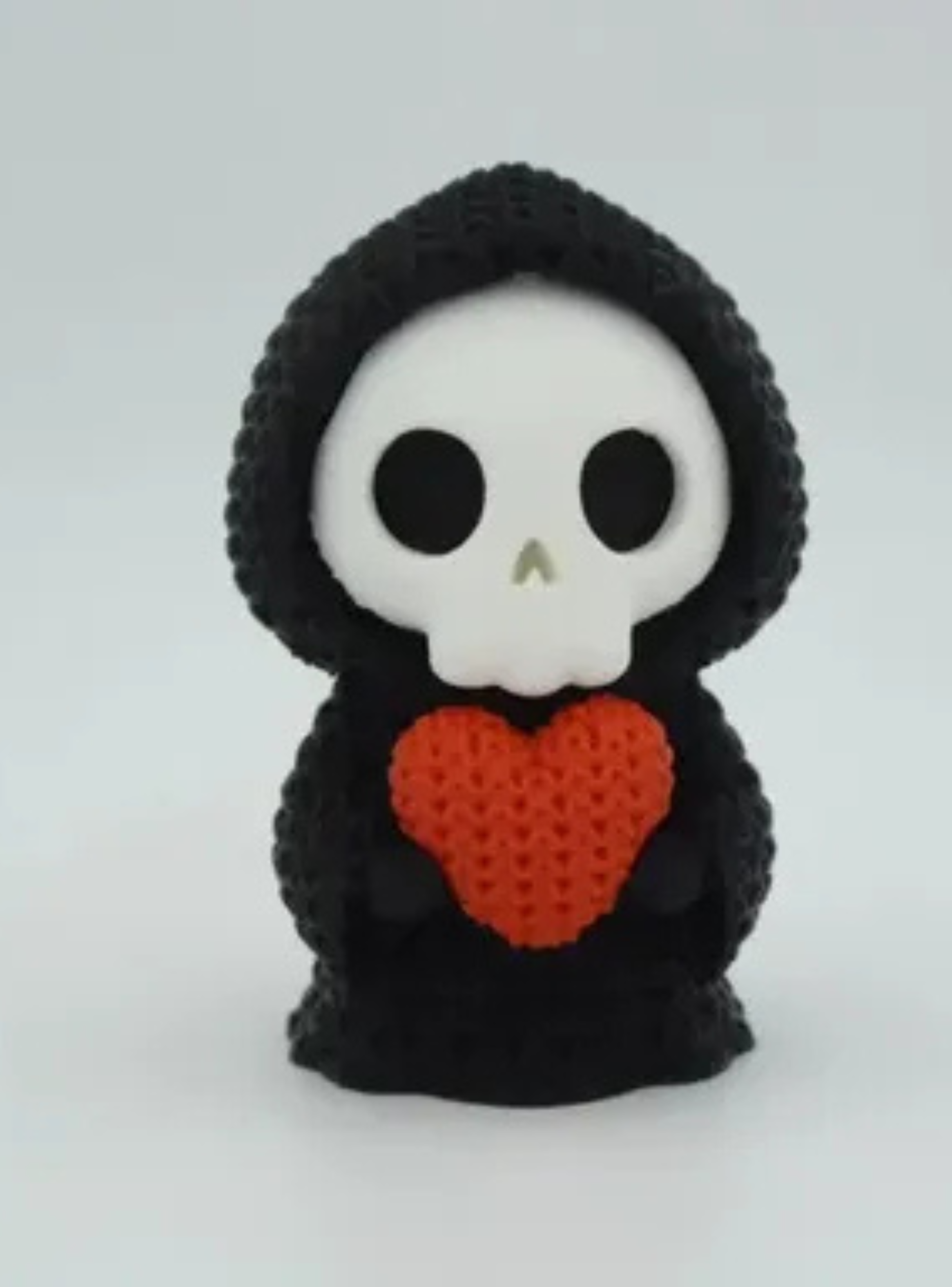 Mini Figura - Parca de corazón Estilo Tejido-2