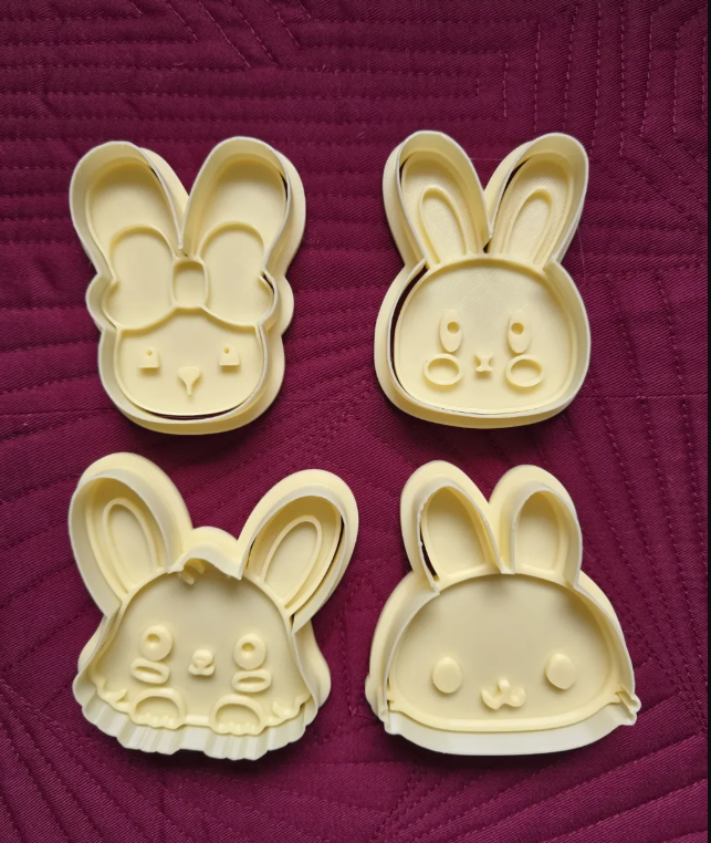 Cortadores de galletas - Conejitos de Pascua (pack 4 un) -3