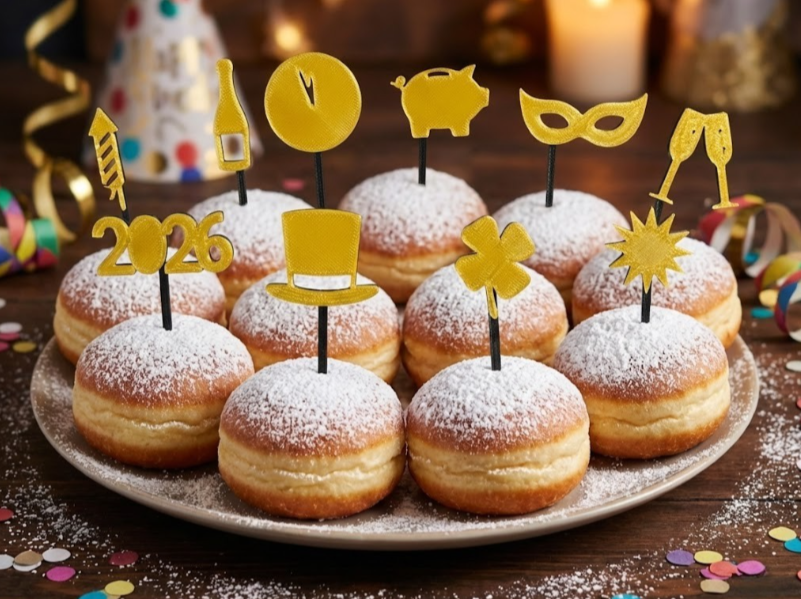 Juego de decoración para año nuevo -0