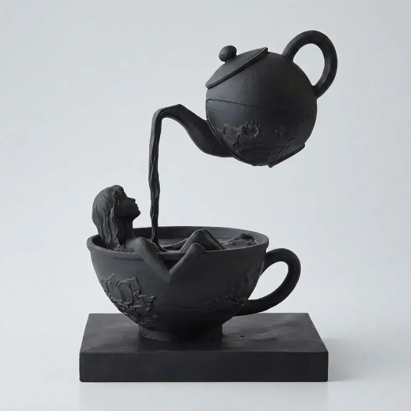 Escultura Elegante Prints Patro - Ensueño a la Hora del Té-1