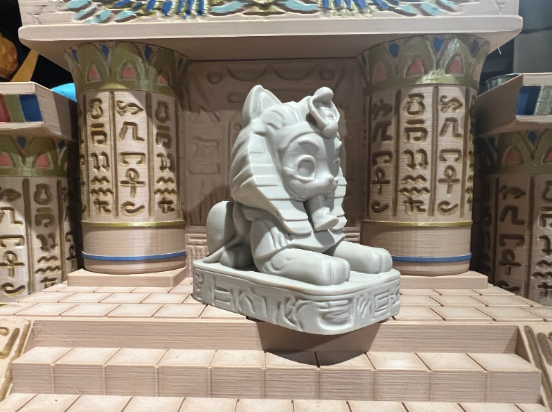 Figura decorativa de La Estatua del Gato Esfinge-3