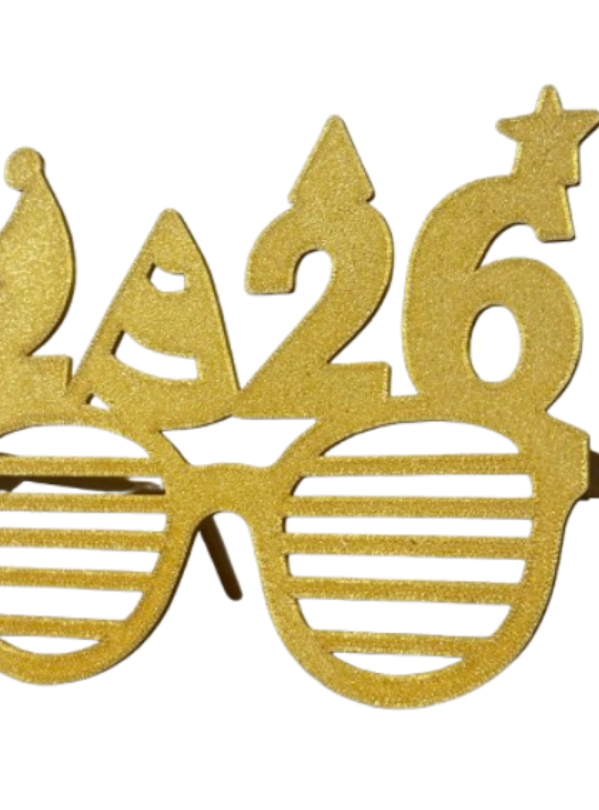 Gafas de Fiesta de Año Nuevo 2026 Doradas-1
