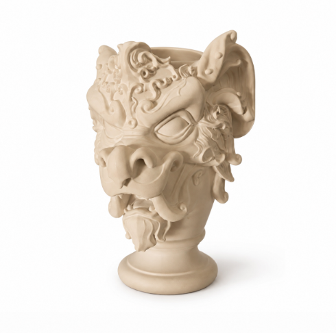 Jarrón Gótico Forma Dragón 25 cm para Halloween-0
