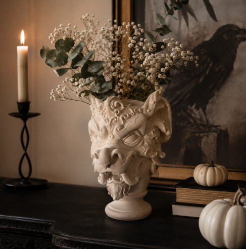 Jarrón Gótico Forma Dragón 25 cm para Halloween-2