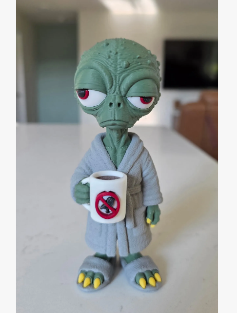 Figura Decorativa Prints Patro- Extraterrestre Madrugador -2