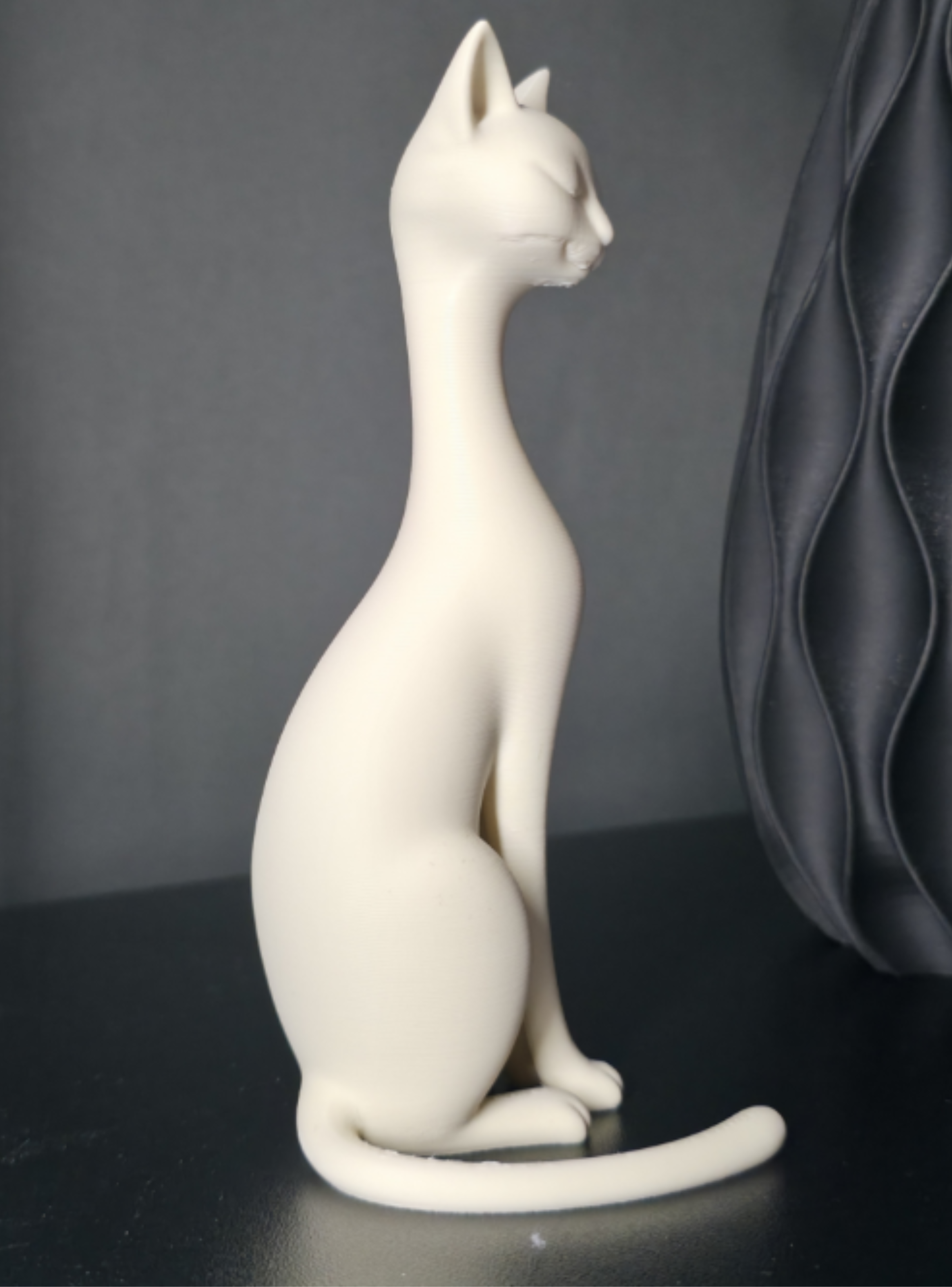 Figura Decoración- Escultura Gato Sereno-1