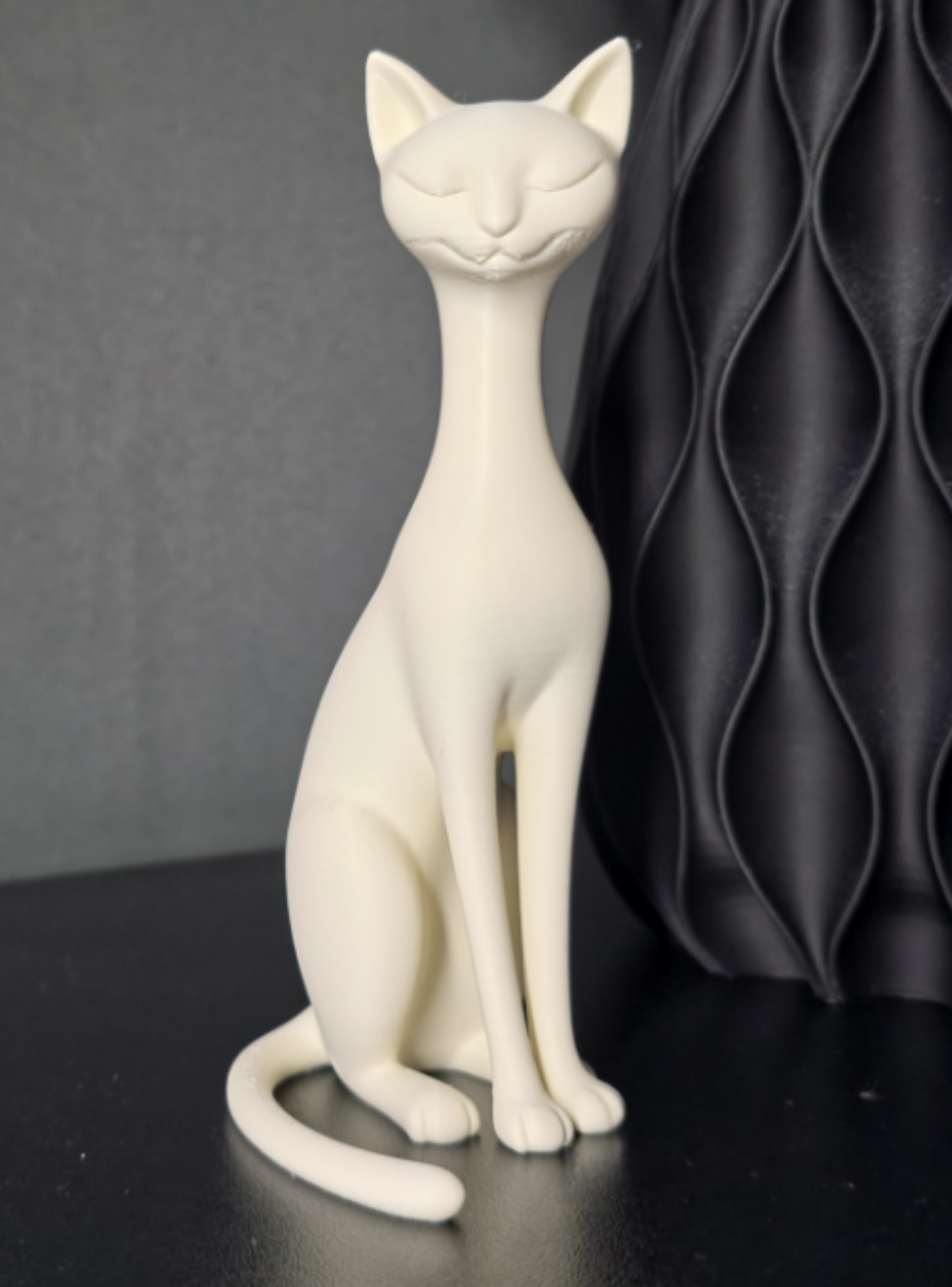 Figura Decoración- Escultura Gato Sereno-2