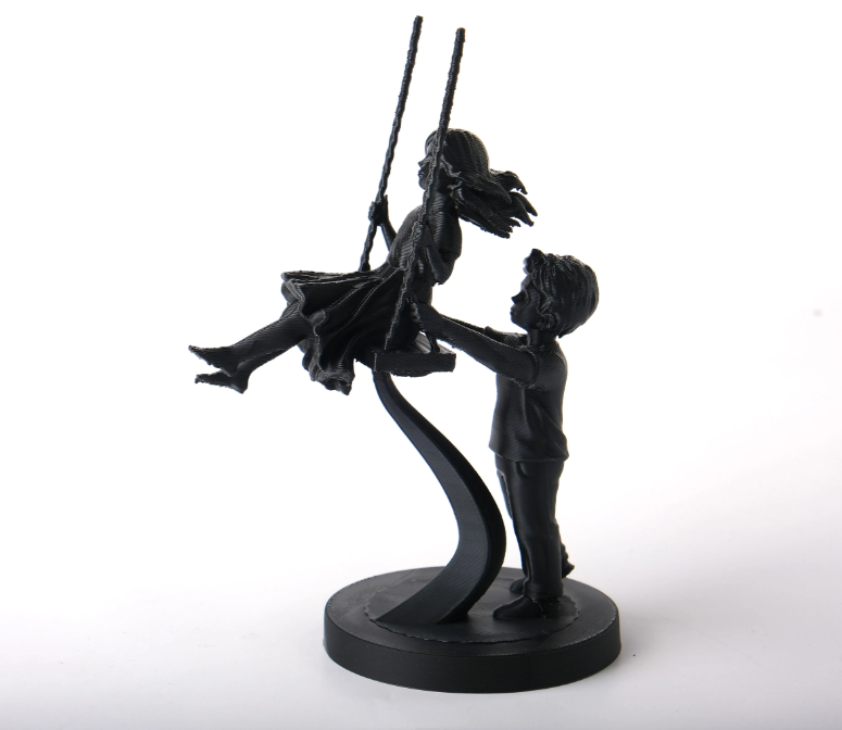 Escultura Decorativa Prints Patro- Niños en Columpio-1