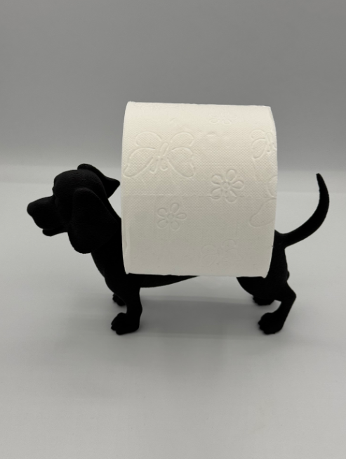 Soporte Papel Higiénico de Perro Salchicha-3