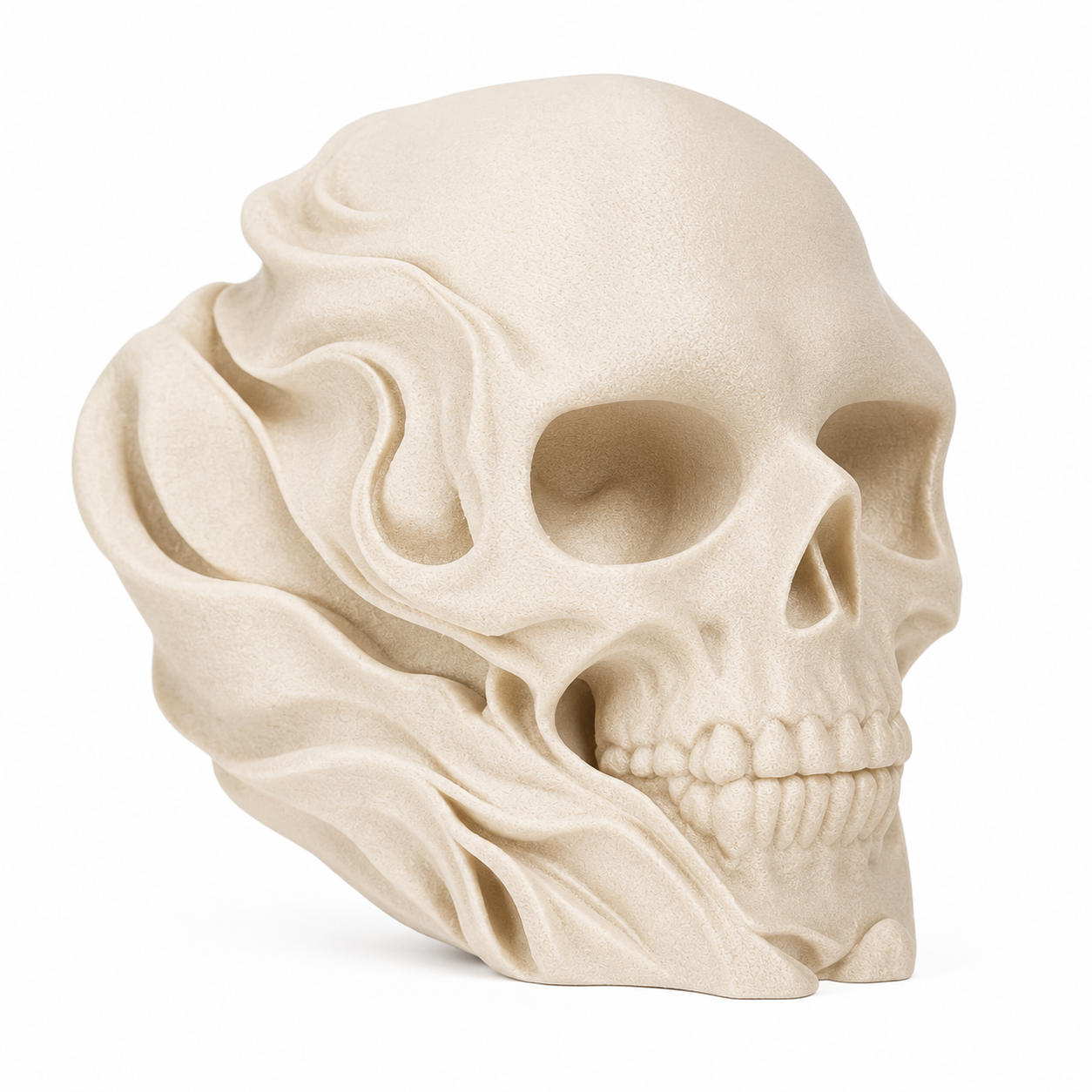 Decoraci n Figuras Minimalistas Calavera Beige-0