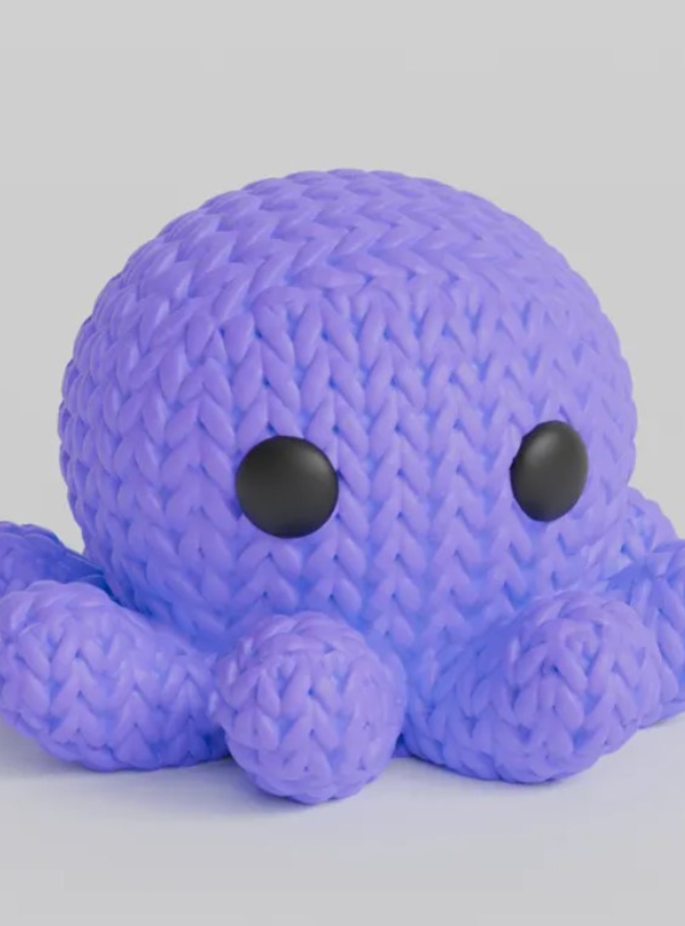 Mini Figura - Pulpo Estilo Tejido-2