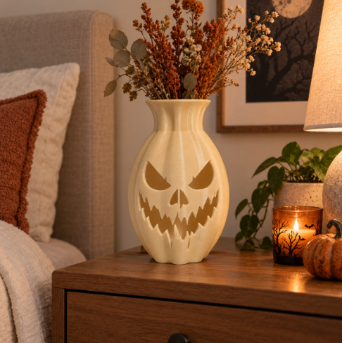 Jarrón de Calabaza de Halloween 20 cm para Hogar-3