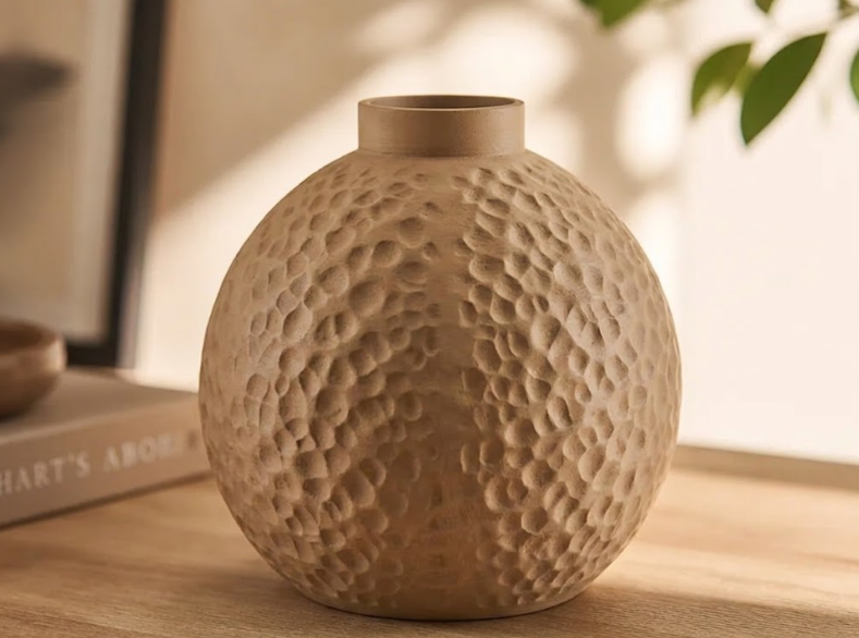 Jarrón Redondo Decorativo 15 Cm Moderno Para Hogar-2