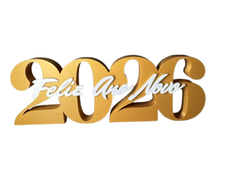 Feliz Año Nuevo 2026 - Placa Decorativa-0