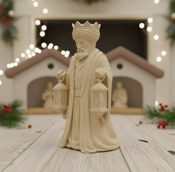 Rey Mago - Estatua de Pesebre Navideño-2