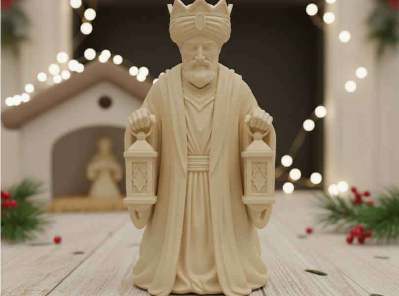 Rey Mago - Estatua de Pesebre Navideño-3