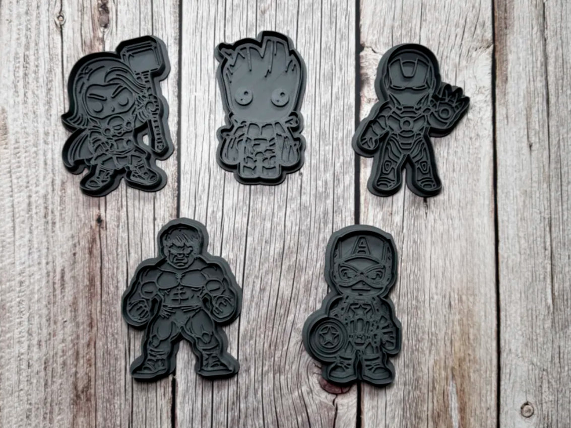 Cortadores de galletas - Los Vengadores (pack 5 un)-3