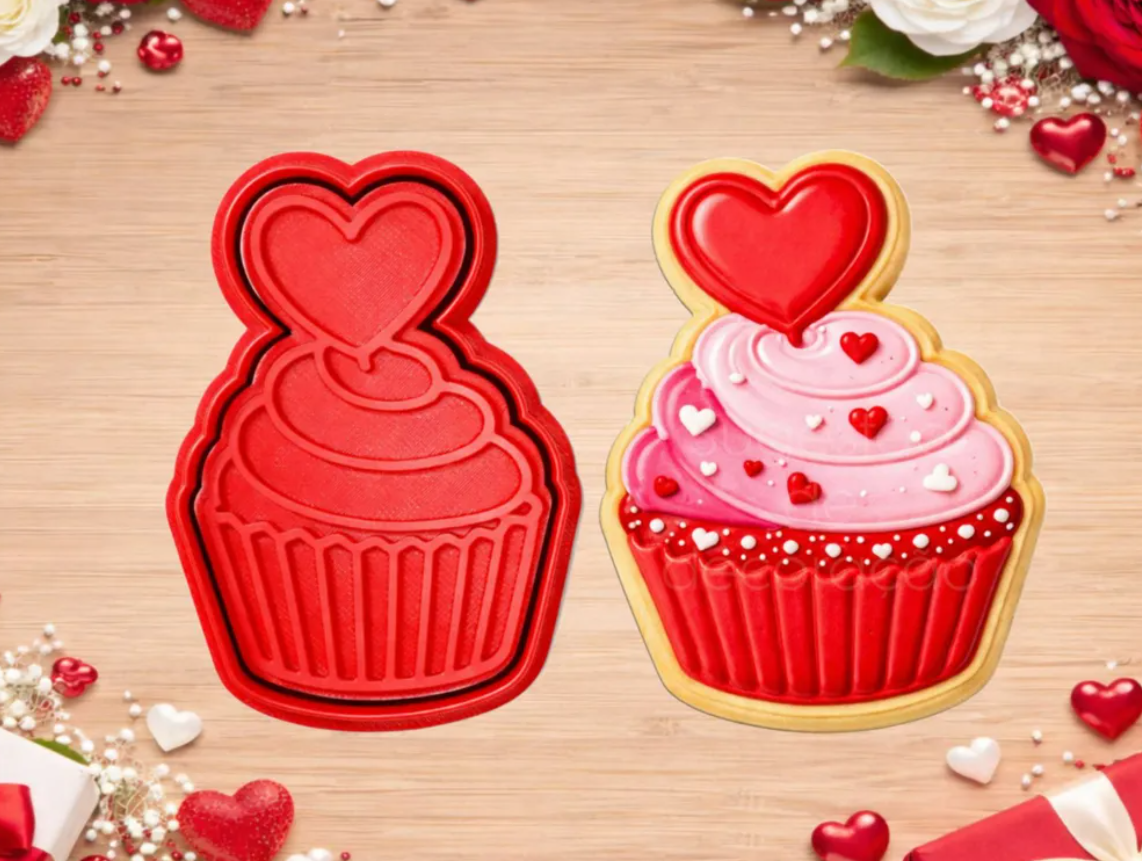 Cortador De Galletas  Cupcake Del Amor-2
