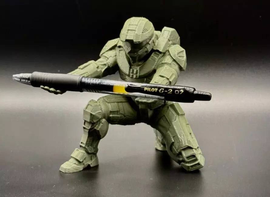 Figura decorativa Soporte para bolígrafos de Halo Master Chief-0