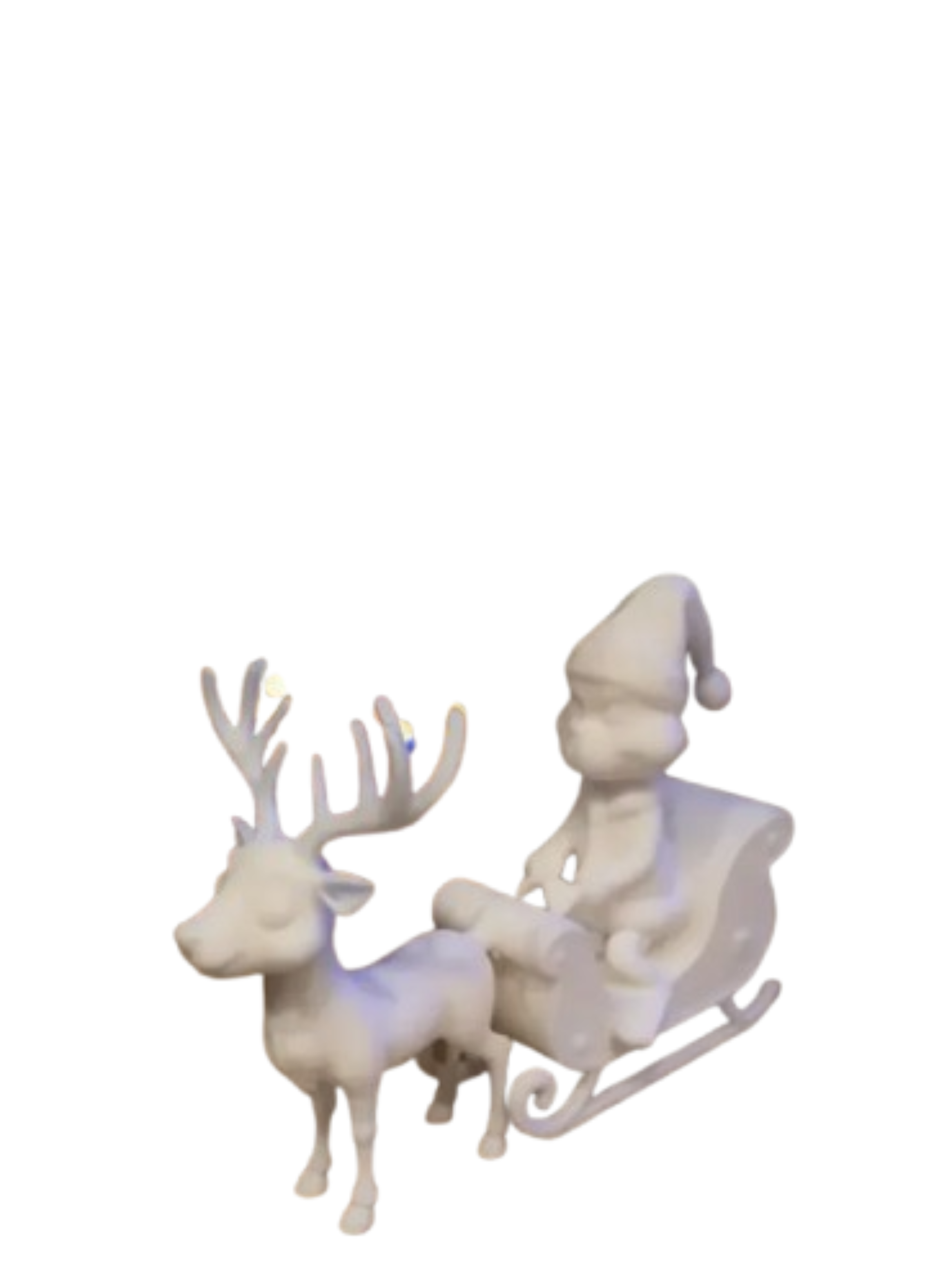 Figura del Grinch en un trineo con un reno-0