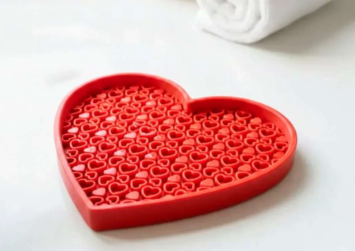 Limpiador de Brochas de Maquillaje - Diseño Corazón -3