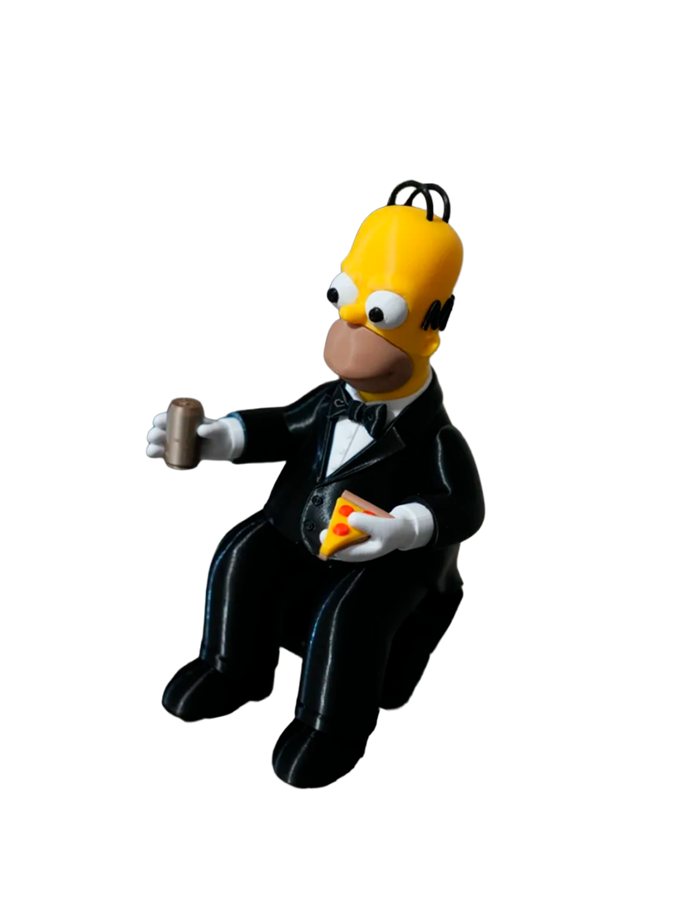 Figura decorativa Homero con pizza y cerveza-0