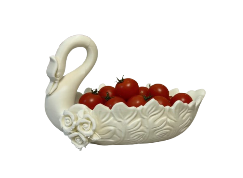 Decoración Hogar Prints Patro - Frutero de cisne pequeño-0