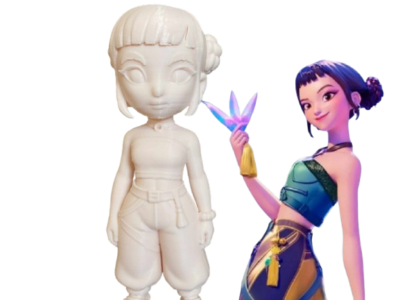 Figura Chibi - Zoey cazadores de Demonios -4