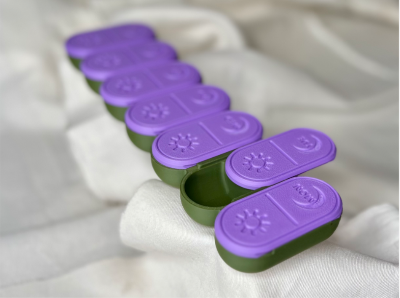 Pastillero de 7 Días, Mañana y Noche -3