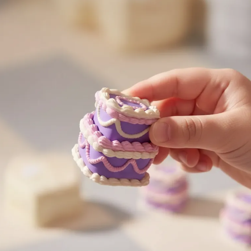 Clicker de Pastel con Forma de Corazón (pack 4 un) -2