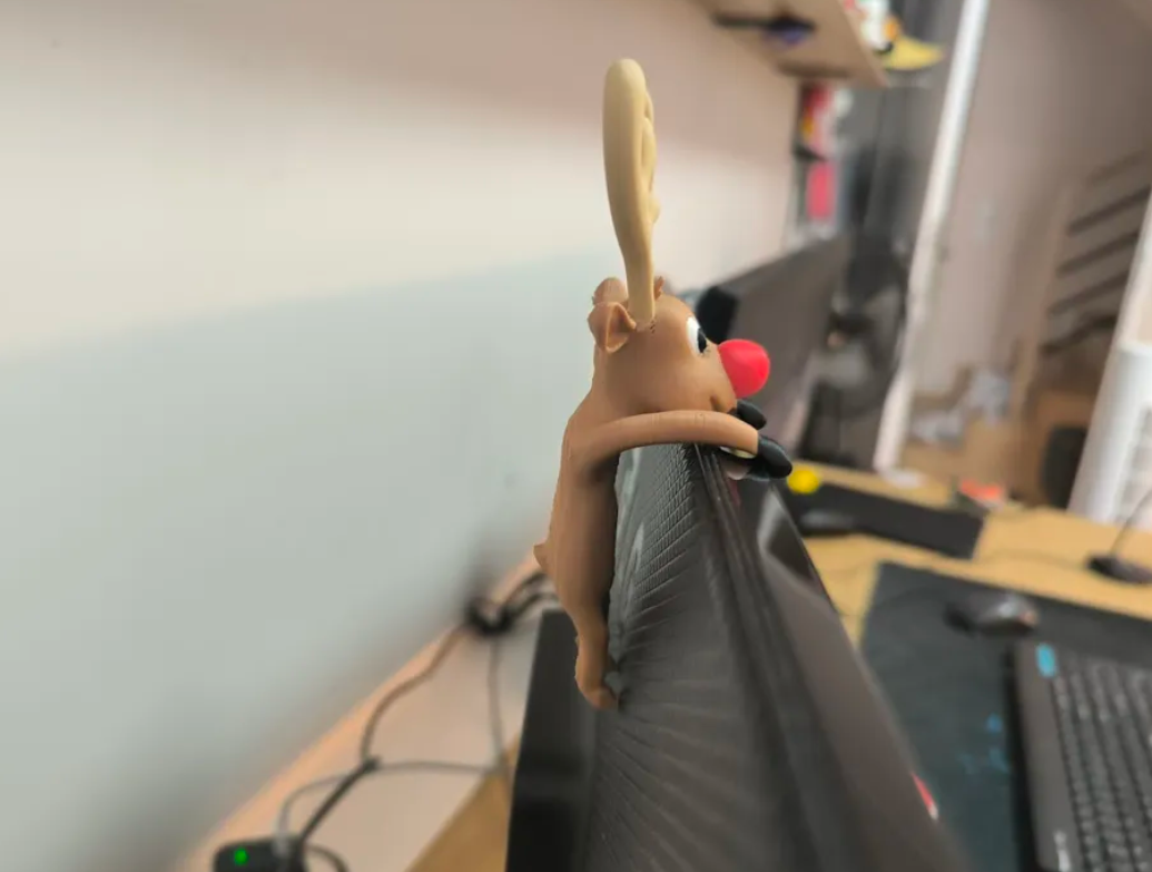 Decoración navidad - Rodolfo el reno para monitor-2