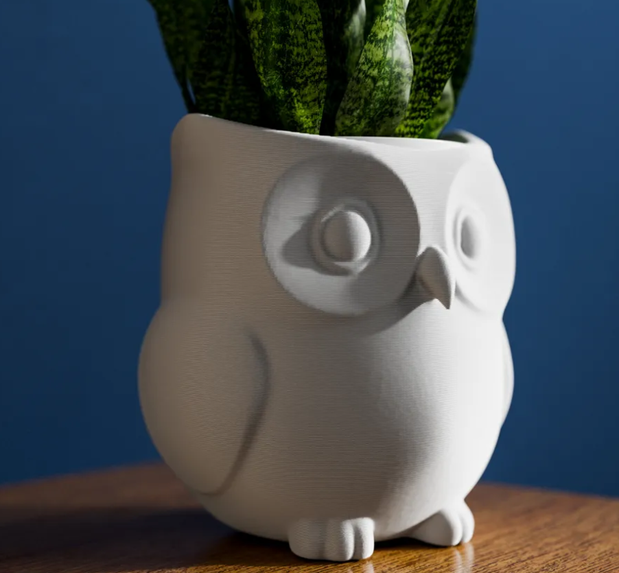 Macetero con forma de Búho-4