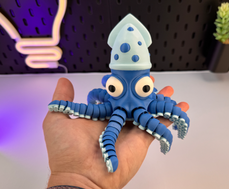 Figura Decorativa- Pulpo Inteligente Articulado-1