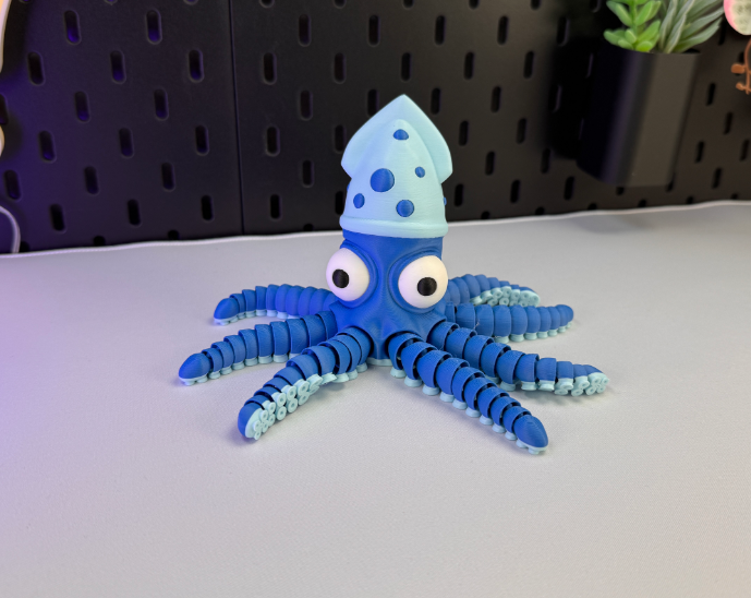 Figura Decorativa- Pulpo Inteligente Articulado-2