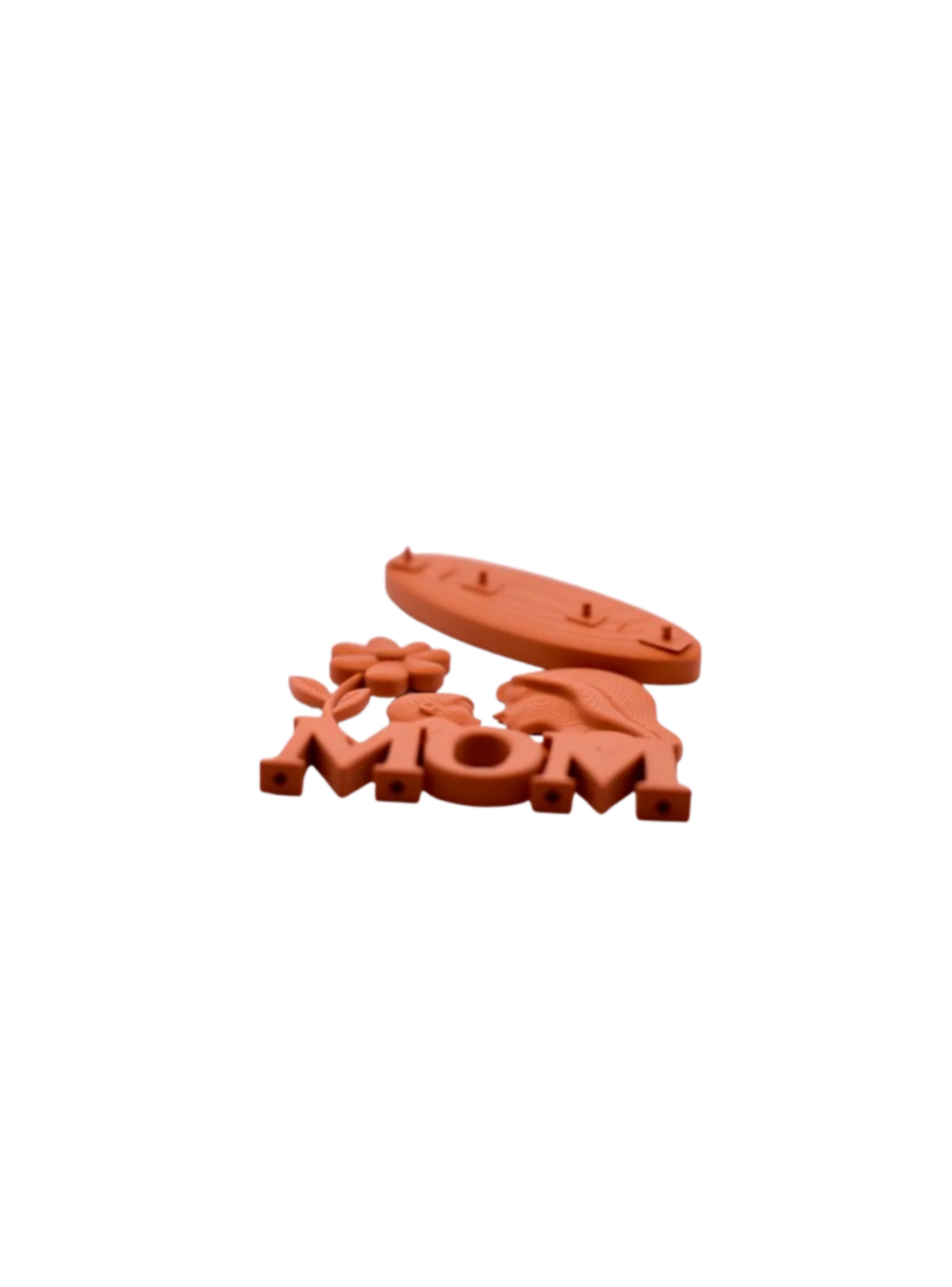 Figura decorativa Corazon Blanco Mom-1