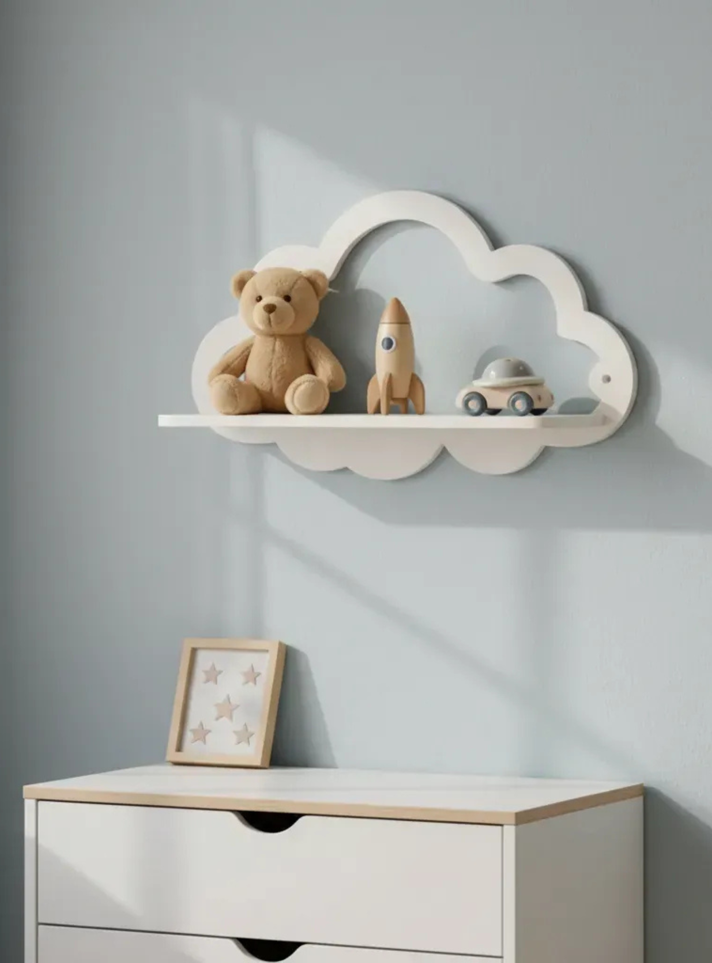 Decoración Print Patro - Estante de Pared en Forma de Nube-4