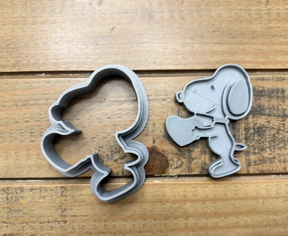 Cortador de galletas Snoopy Corazón de San Valentín-2