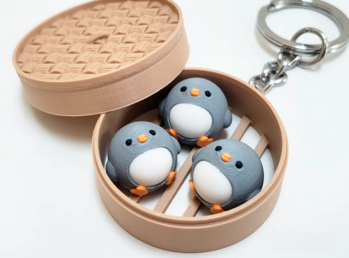 Llavero de panecillos de Pingüino-2