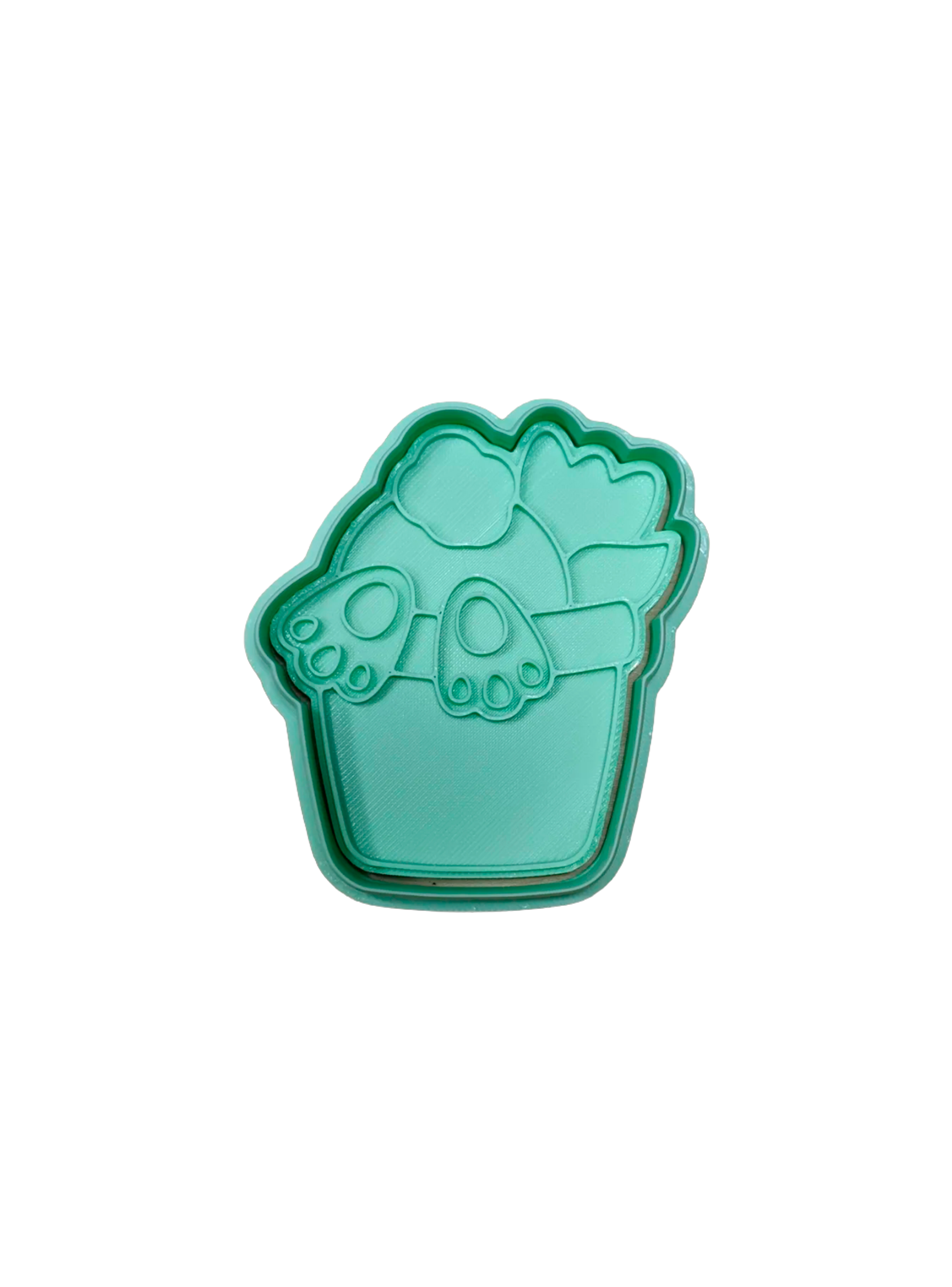 Cortador de galletas - Maceta de conejo de pascua-0