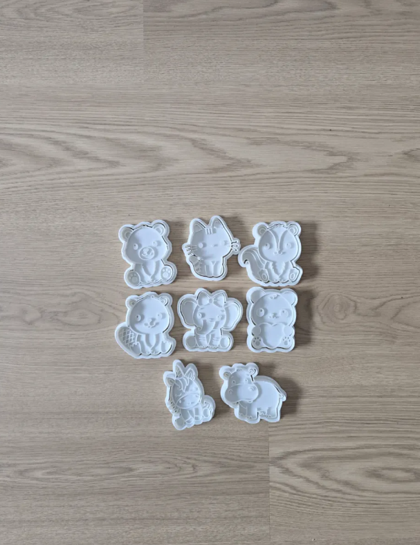 Cortador de galletas - Animales Lindos (pack 8 un)-2