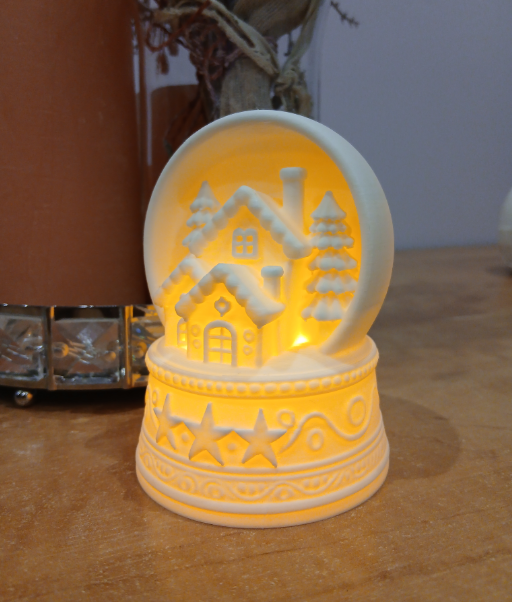 Portavelas LED- Pueblo de Invierno-2