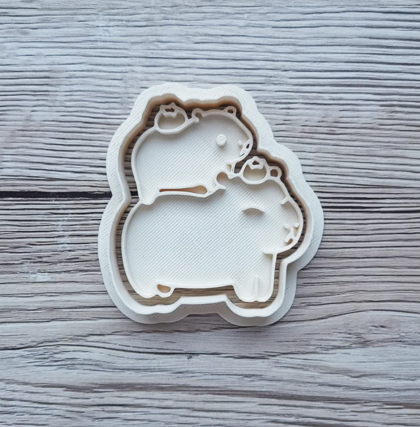 Cortador de galletas - Capibara tierno (pack 5 un)-2