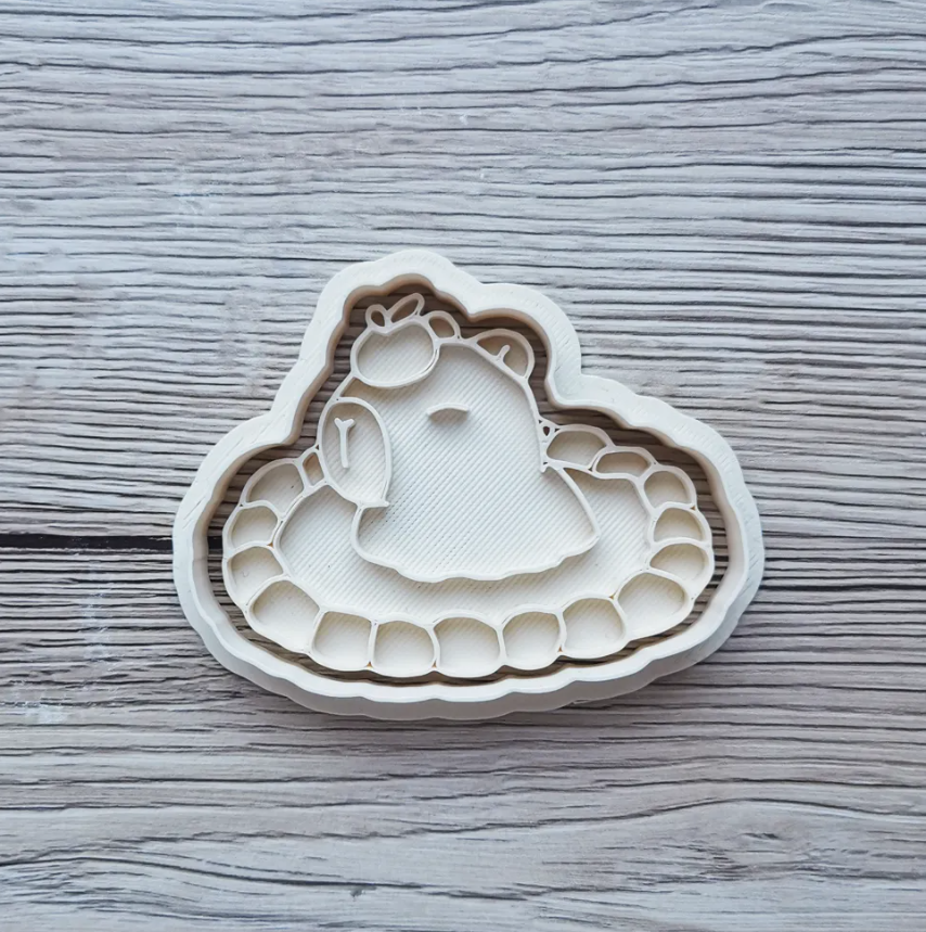 Cortador de galletas - Capibara tierno (pack 5 un)-4