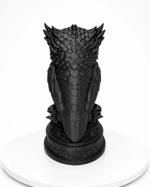 Escultura Elegante Prints Patro- Búho Necro-5
