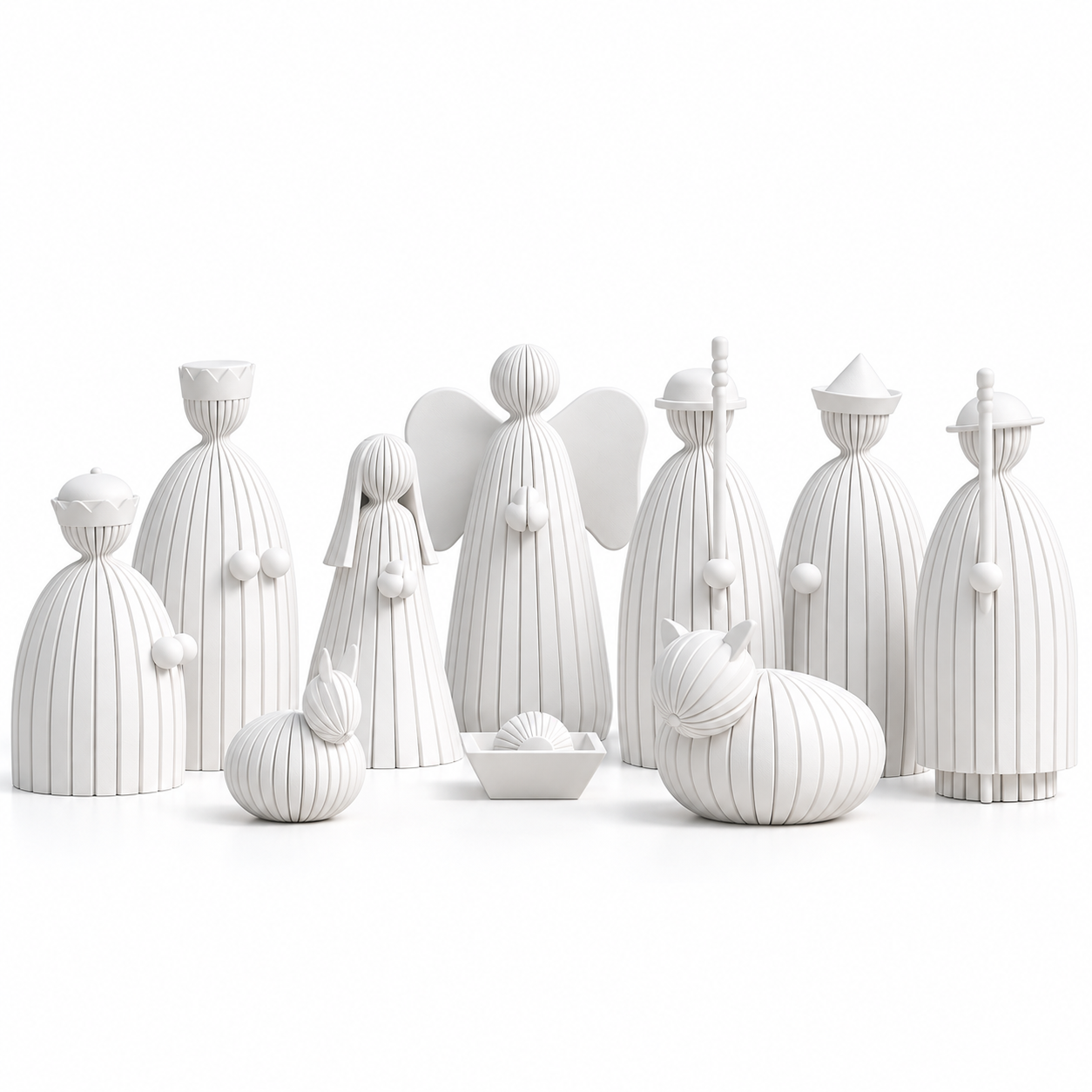 Pesebre Navide o 3D Minimalista Set Decorativo-0