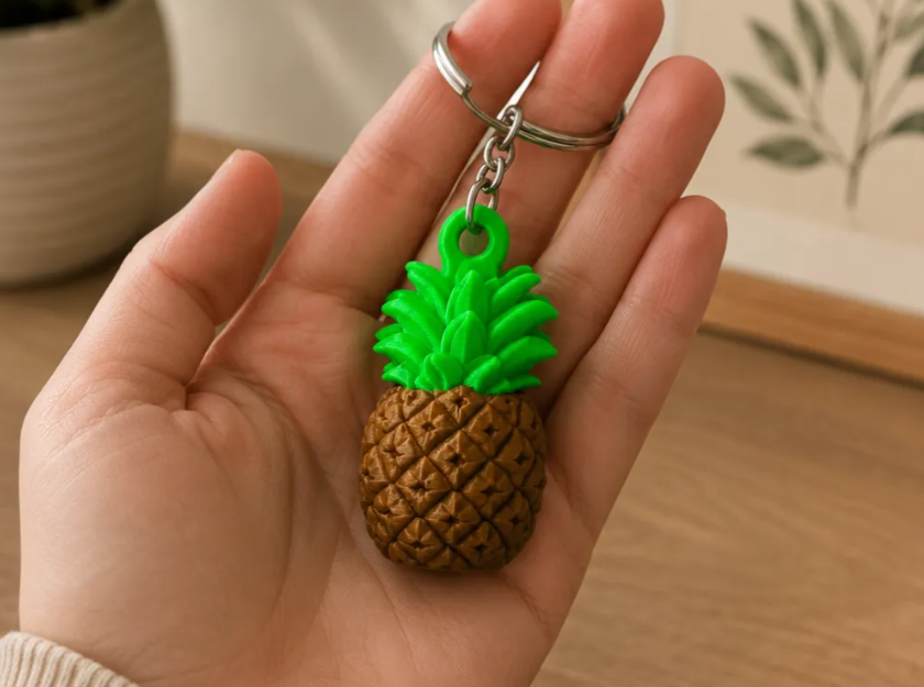 Llavero Prints Patro- Piña Tropical-1