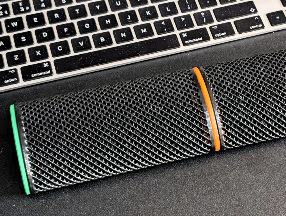 Reposa Muñeca modular para teclado - Diseño Rayas-2