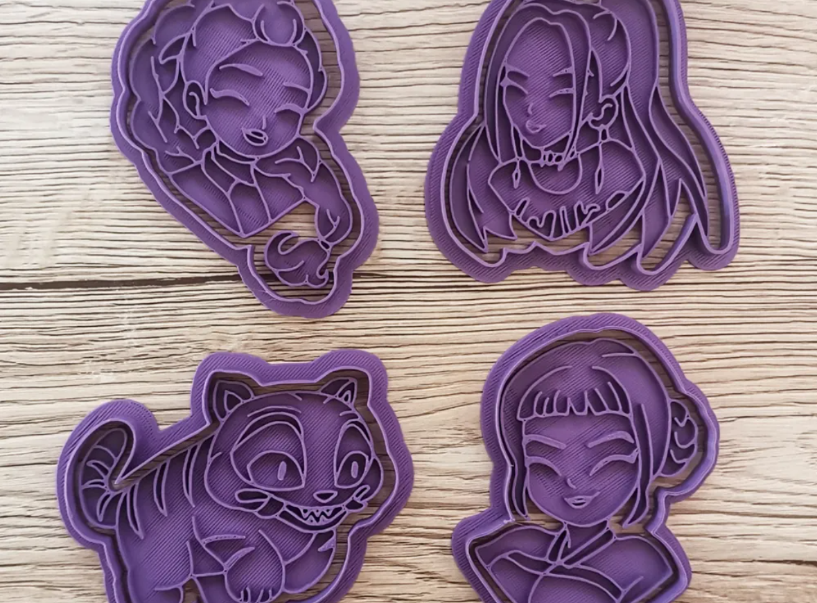 Cortador de galletas - Kpop Demon Hunters (pack 4 un)-3