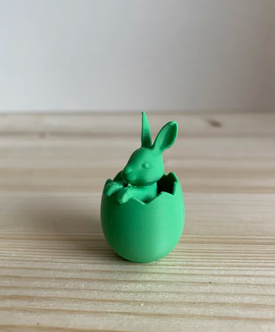 Mini Figura decorativa - Conejito en cáscara de huevo-2